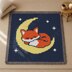 Fox on Moon Baby Blanket C2C CROCHET PATTERN