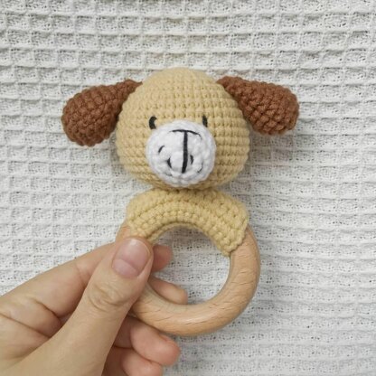 Crochet Baby Toys Puppy Patterns,Crochet Baby Rattle Pattern,Amigurumi Crochet Pattern,Crocheting for Beginners