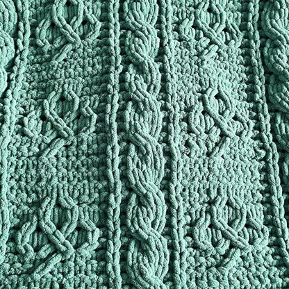 Shamrock Cable Blanket