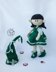 Elf  doll knitted flat