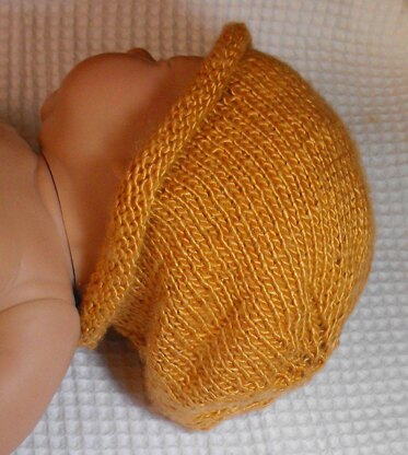 Baby Roll Brim Silk Slouch Knitting Pattern - Madmonkeyknits