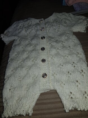 Romper with bling buttons