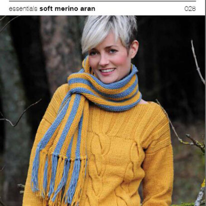 Sweater in Rico in Essentials Soft Merino Aran - 028