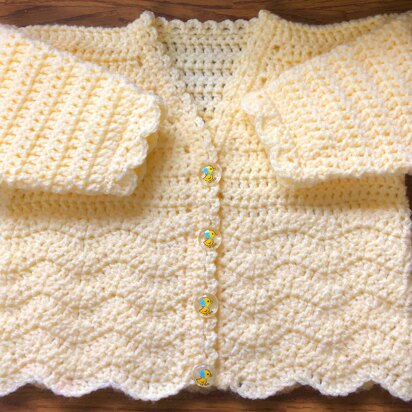 Cosy Chevron Panel Cardigan for Baby or Child