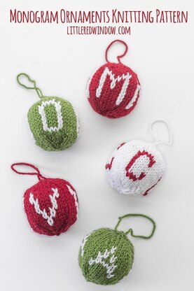 Monogram Ornaments