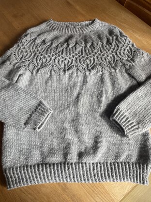 Morse code Aran jumper