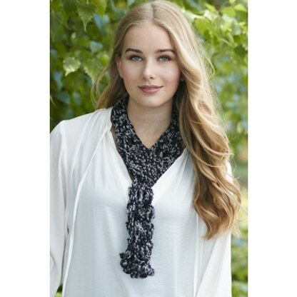 In the Loop Scarf in Patons Metallic Variegates - Downloadable PDF