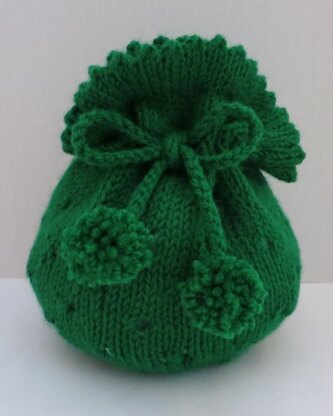 Gift Bag, Tote Bag, Seamless Knitted in the Round