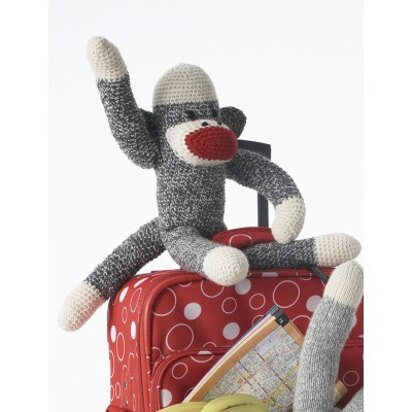 Basic Crochet Sock Monkey in Patons Classic Wool Worsted - Downloadable PDF