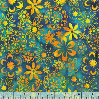 "Peacock" von Anthology Fabrics - Flowers - 3169Q