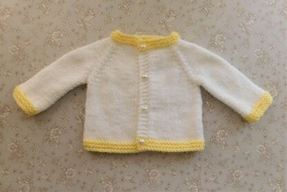 Tiny Topaz Premature Baby Cardigan and Hat