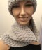 Ladies Mock Cable Hat & Cowl Aran Yarn