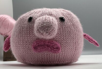 Blobby the Blob Fish Knitting pattern by ClaireKnits