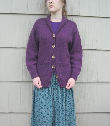 Mulberry Cardigan with Shawl Collar