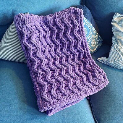 Squiggly Squares Baby Blanket