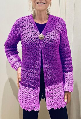 "Johanna"  two-toned cardigan-PATTERN