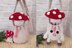 Crochet mushroom bag pattern, fly agaric handbag