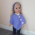 Lavender Poncho for Doll