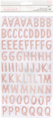 American Crafts Peek-A-Boo You Thickers Stickers 5.5"X11" 154/Pkg - Alpha/Puffy, Girl