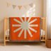 Corner-to-Corner C2C Radiant Flower Orange Newborn Blanket Crochet PATTERN