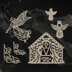 Artdeco Creations Couture Creations Naughty Or Nice Chipboard 6/Pkg - Away In A Manger