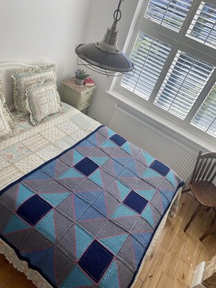 Windmill Patchwork Afghan