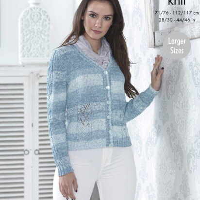 Cardigan & Waistcoat in King Cole Vogue DK - 5099pdf - Downloadable PDF