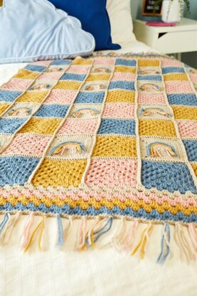 Boho Rainbow Blanket