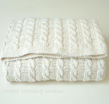 Rocket Clothing London Classic Cable Blanket PDF