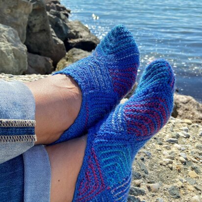 Slippers "Terlichki" (tunisian crochet)