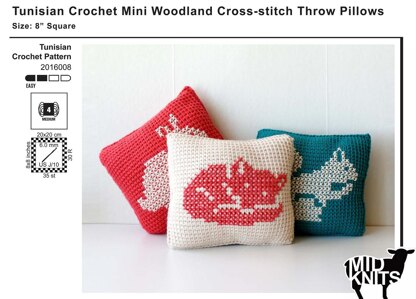 Woodland Animals Throw Pillows (2016008)