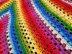 Squared Rainbow Baby Blanket