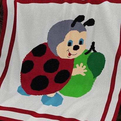 KNITTING Baby Blanket / Afghan - Ladybird's Apple