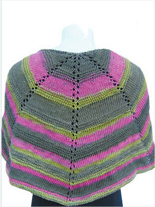 Half Moon Capelet in Knit One Crochet Too Ty-Dy - 1432