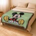 C2C Sitting Mickey Mouse Blanket Disney Throw Green Crib CROCHET PATTERN