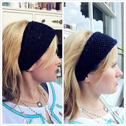 Tweedy Twin Headbands - knitting pattern