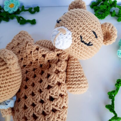 Rattle and Bear Blanket