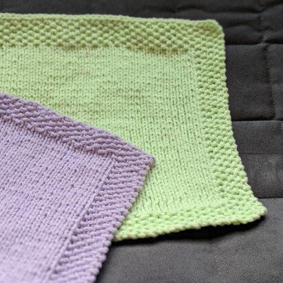 Simple Dishcloth with Border