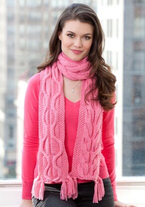 Compassion Scarf in Red Heart Super Saver Economy Solids - LW2776