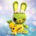 Zombie bunny rabbit Halloween