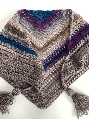 Borlotto Bean Shawl