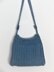 Crochet Blue Jeans Tote Bag # 308