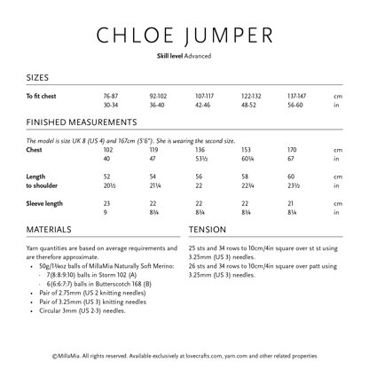 MillaMia Chloe Jumper PDF