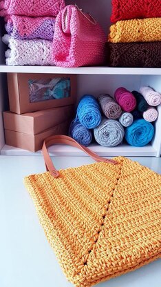 Striped Granny Rope Tote