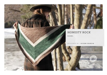 Honesty Rock Shawl by Kiyomi Burgin - Shawl Knitting Pattern in The Yarn Collective