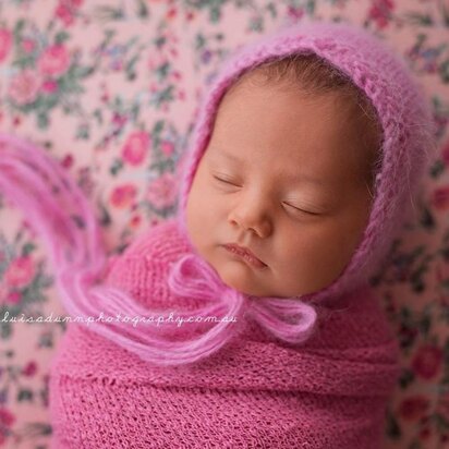 Angel Angora Bonnet