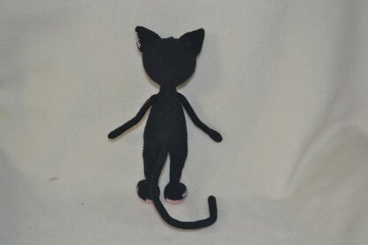 Amigurumi Black cat doll