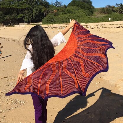 Solar Flair Shawl