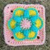 60s Pop Flower Square