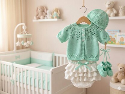 "Amber" cardigan & knicker set